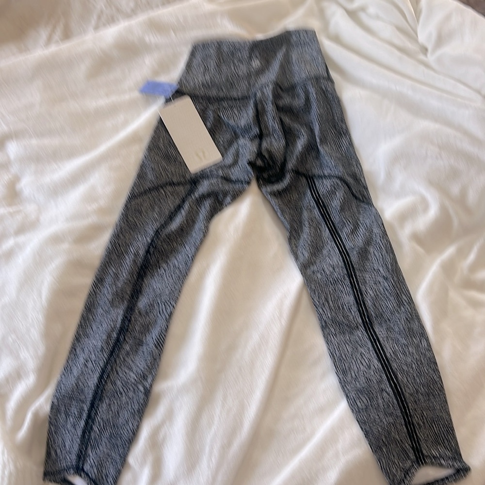 Lululemon Wunder Under legging tight SE HR mesh Sz 4 new NWT black white - Picture 3 of 7